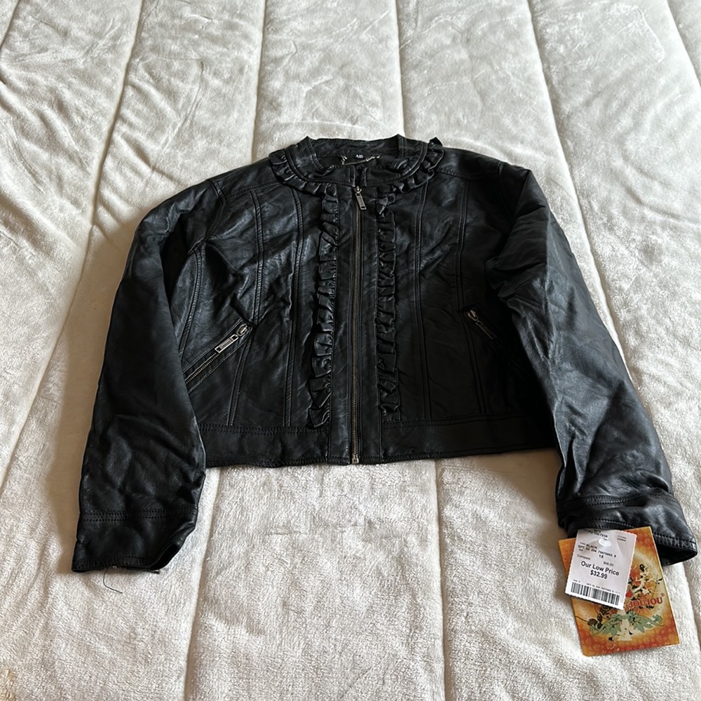 New- JouJou- faux Leather coat
